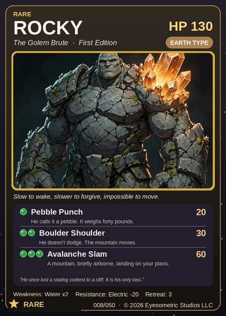 Rocky — Channel Legends First Edition card #008