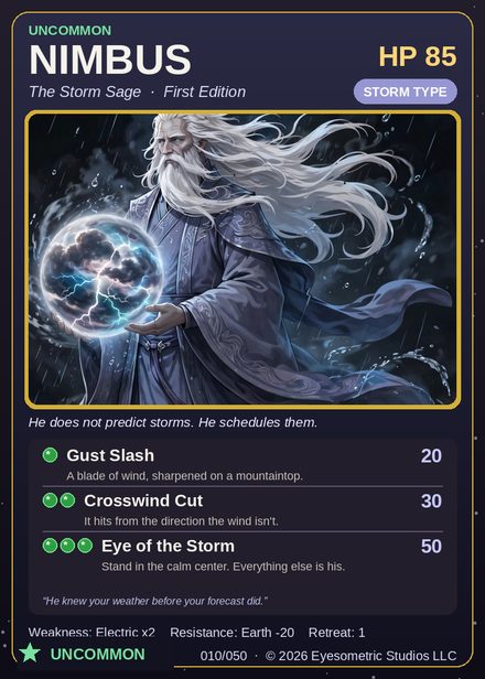 Nimbus — Channel Legends First Edition card #010