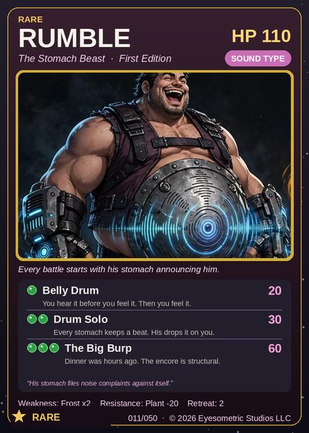 Rumble — Channel Legends First Edition card #011