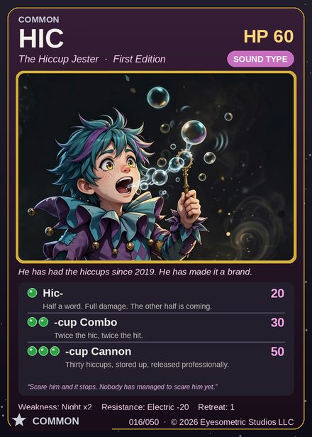 Hic — Channel Legends First Edition card #016