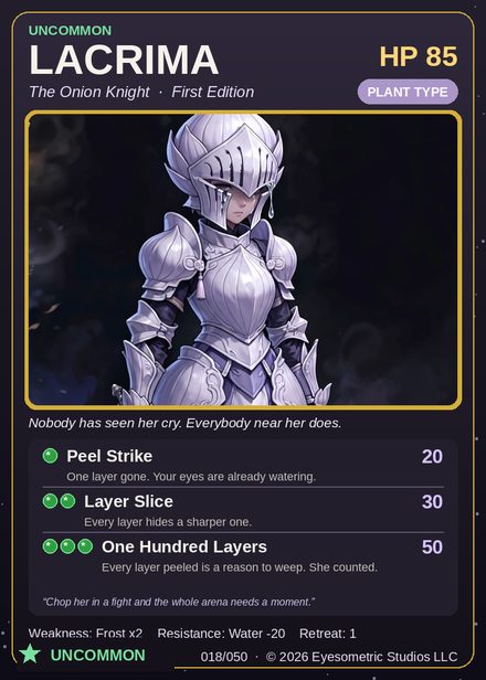 Lacrima — Channel Legends First Edition card #018